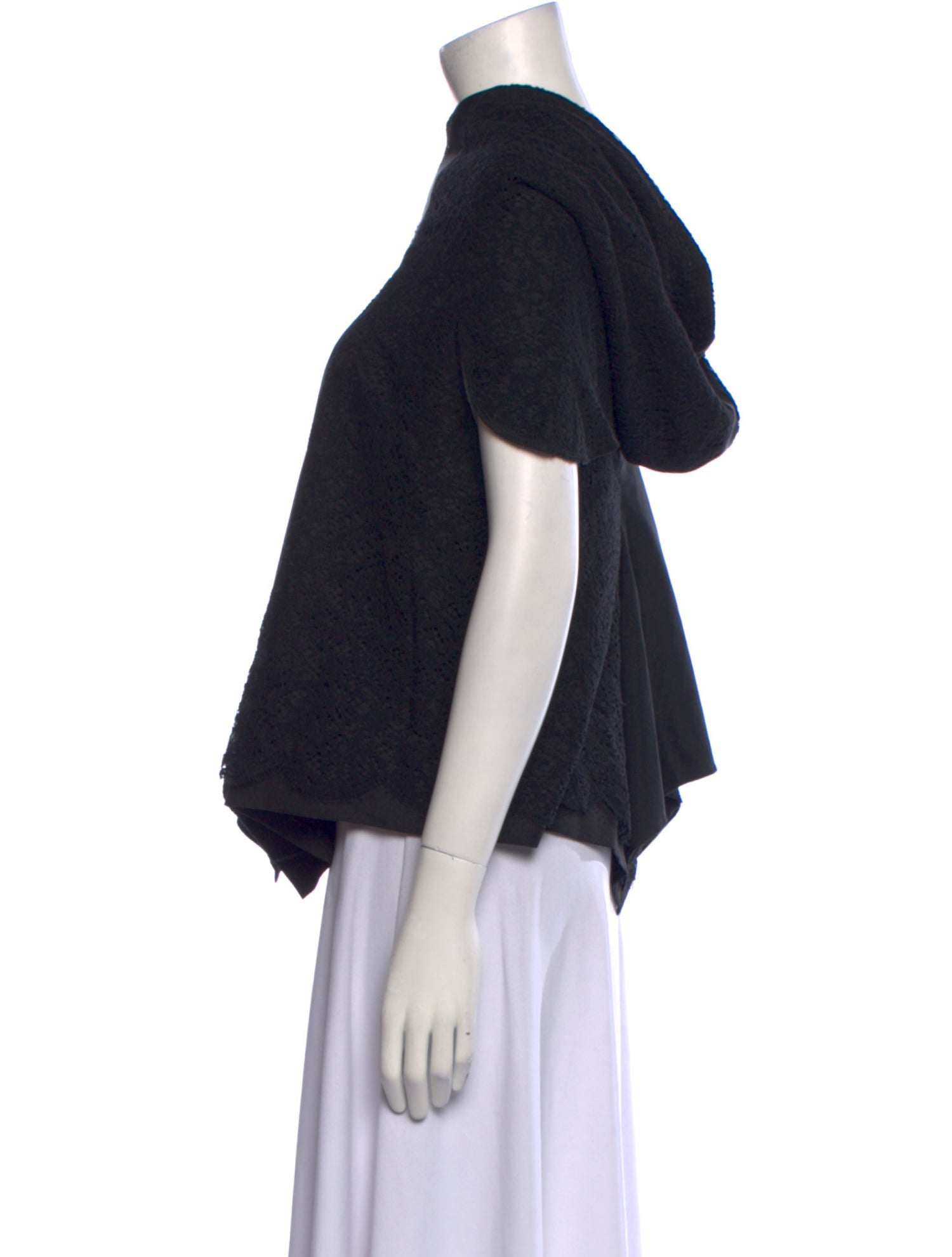 Comme des Garçons Wool Mock Neck Top