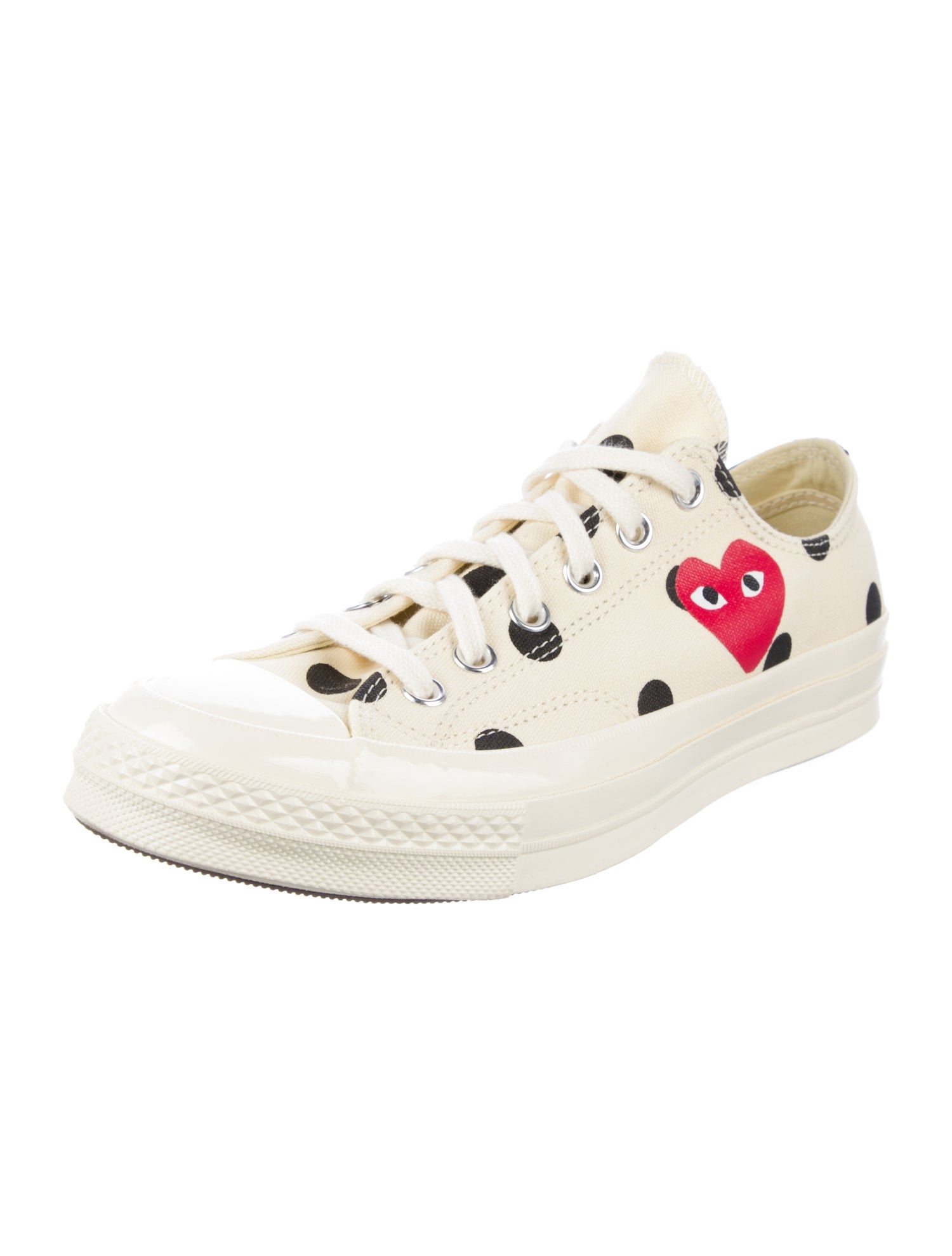 Comme des Garçons Canvas Printed Sneakers w/ Tags