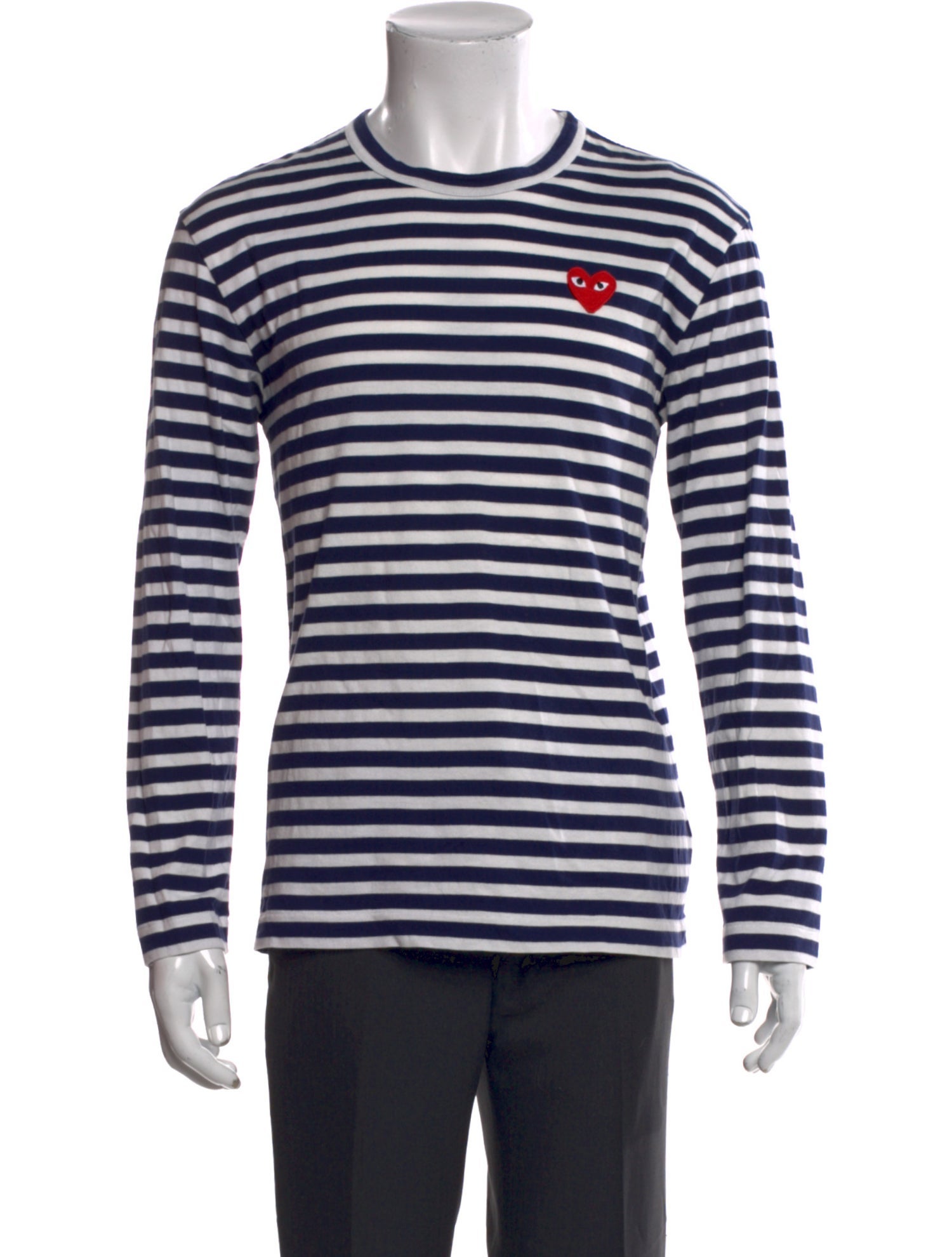 Comme des Garçons Play Striped Crew Neck T-Shirt