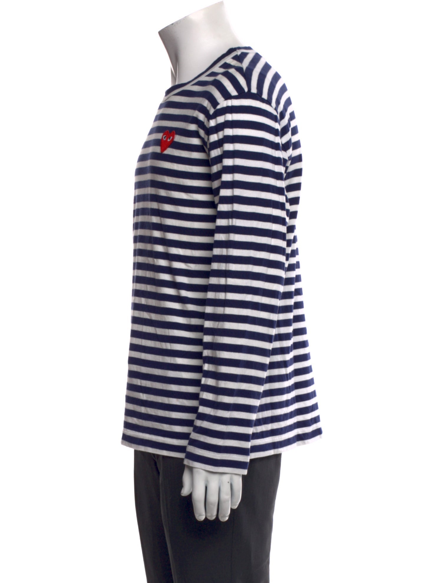 Comme des Garçons Play Striped Crew Neck T-Shirt