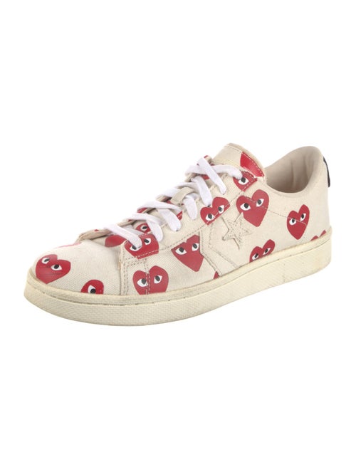 Comme des Garçons Canvas Printed Sneakers