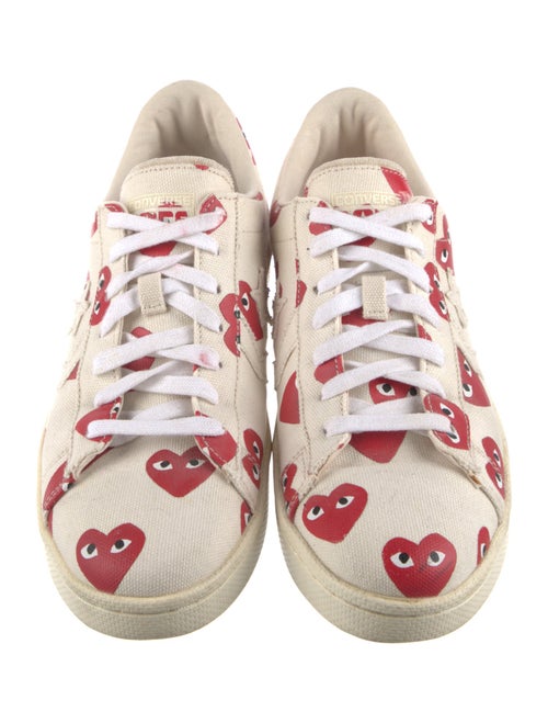 Comme des Garçons Canvas Printed Sneakers