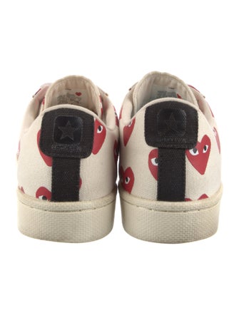 Comme des Garçons Canvas Printed Sneakers