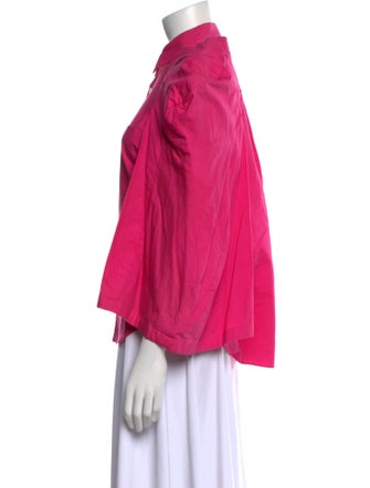 Comme des Garçons Three-Quarter Sleeve Button-Up Top