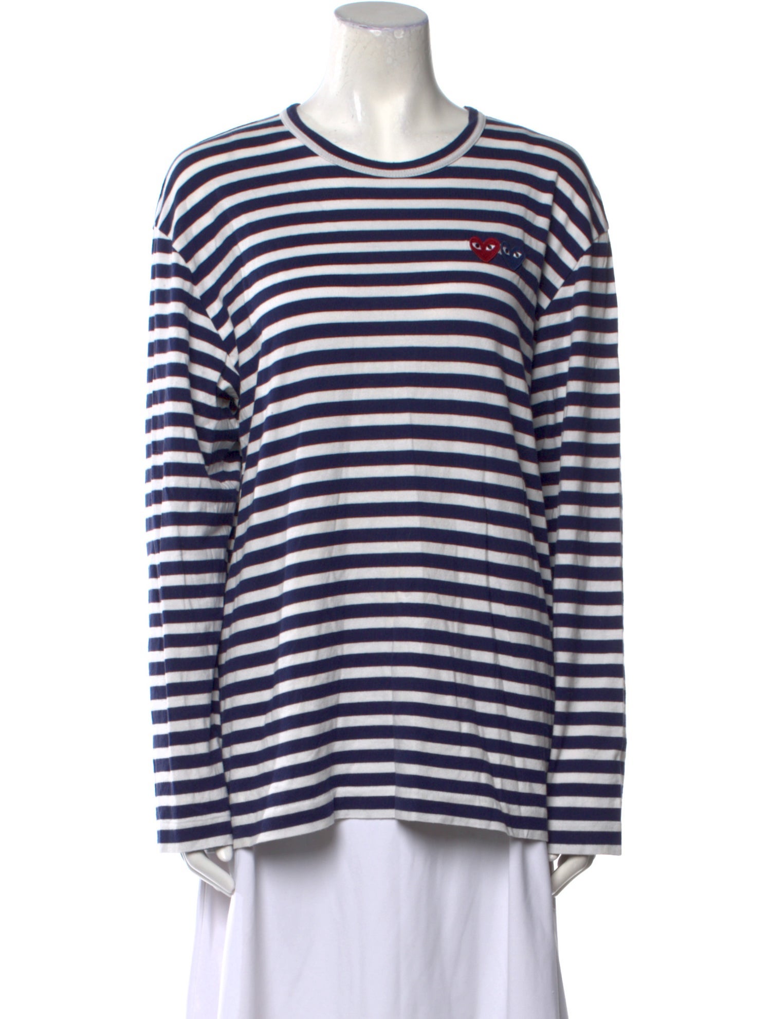 Comme des Garçons Play Striped Crew Neck T-Shirt