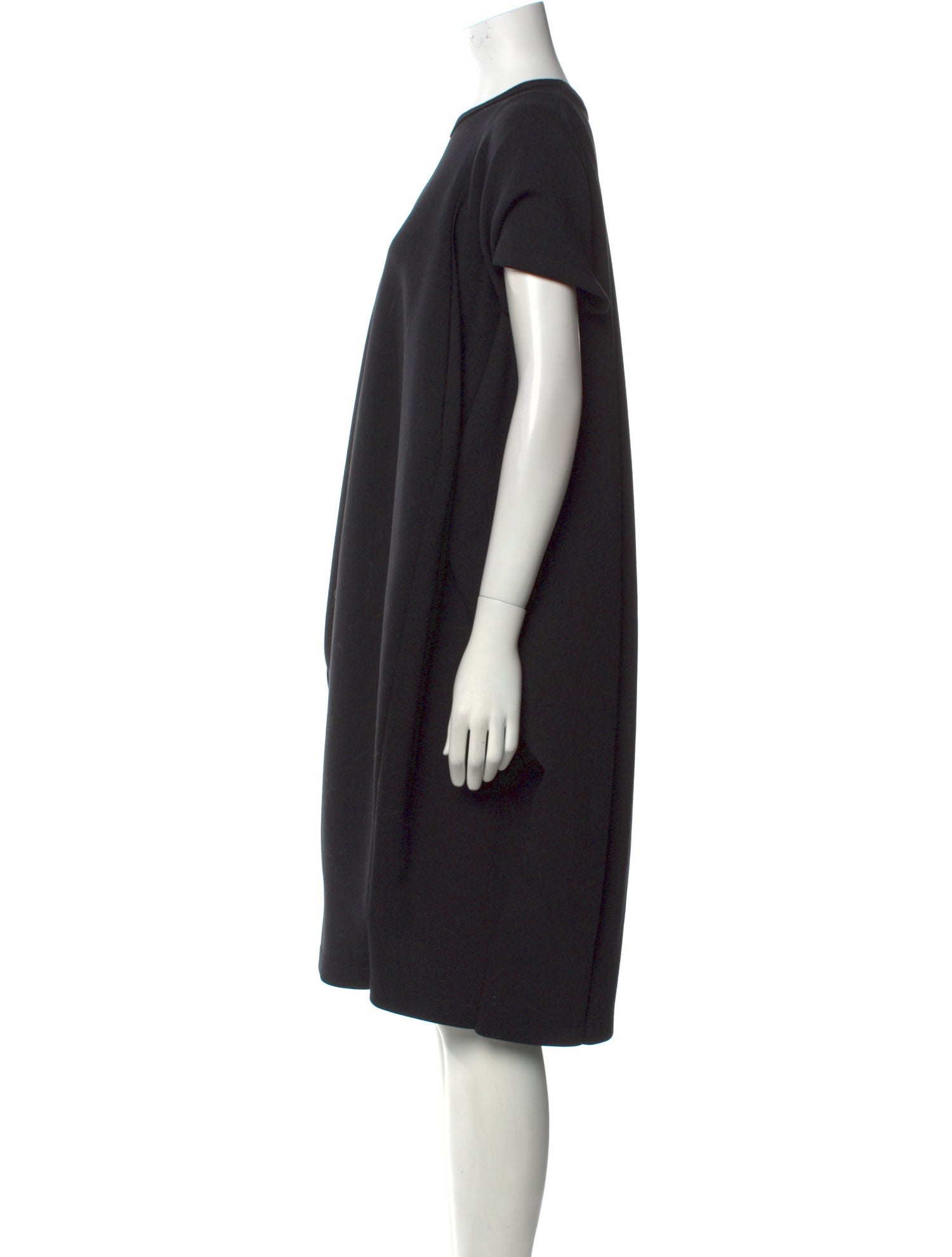 Comme des Garçons Crew Neck Midi Length Dress