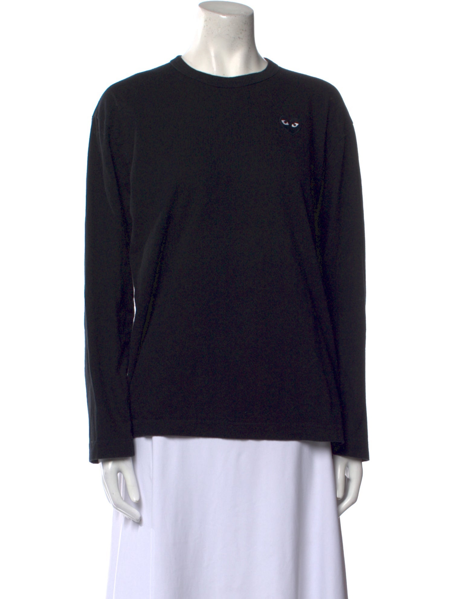 Comme des Garçons Play Crew Neck Long Sleeve Sweatshirt
