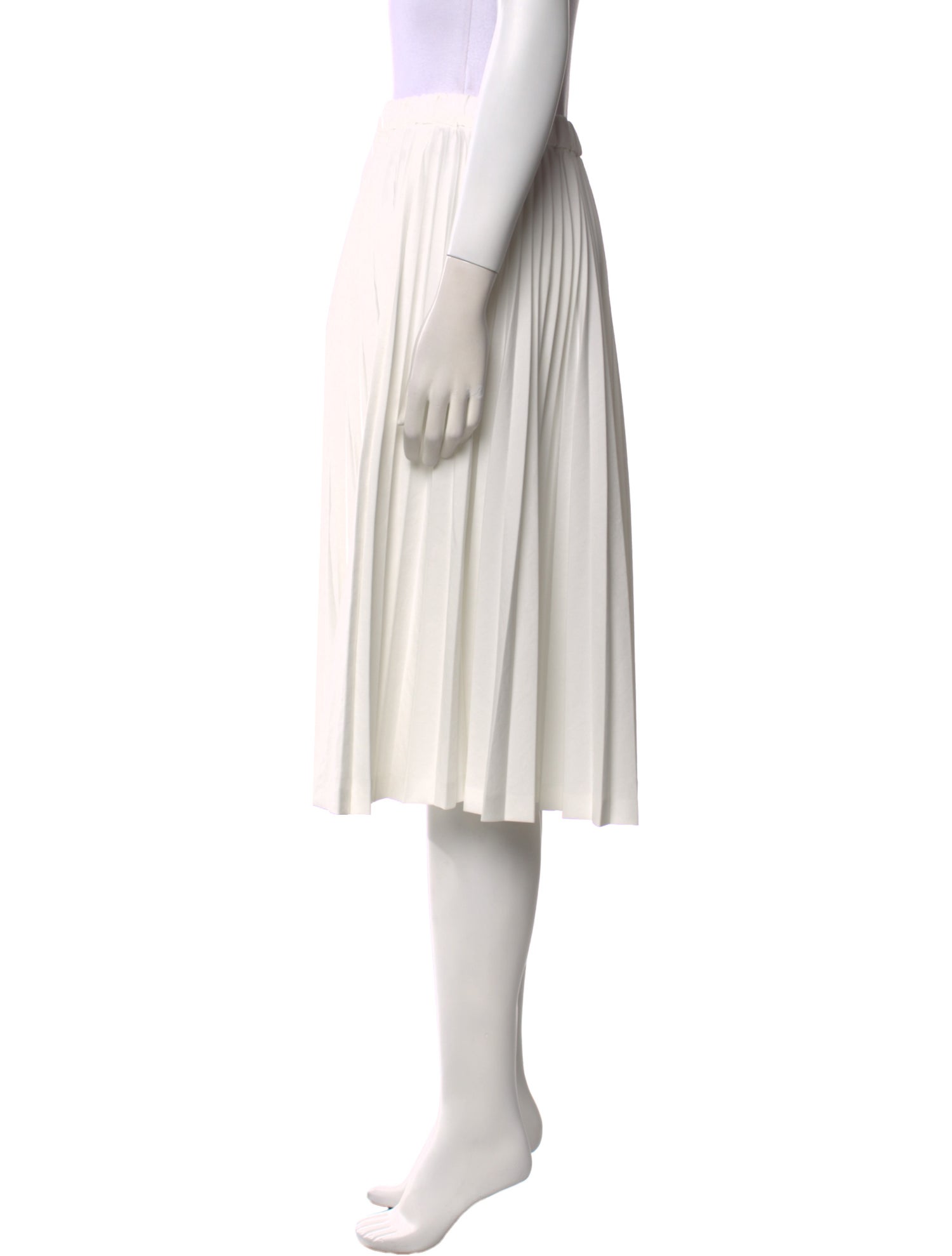 Comme des Garçons Pleated Accents Knee-Length Skirt