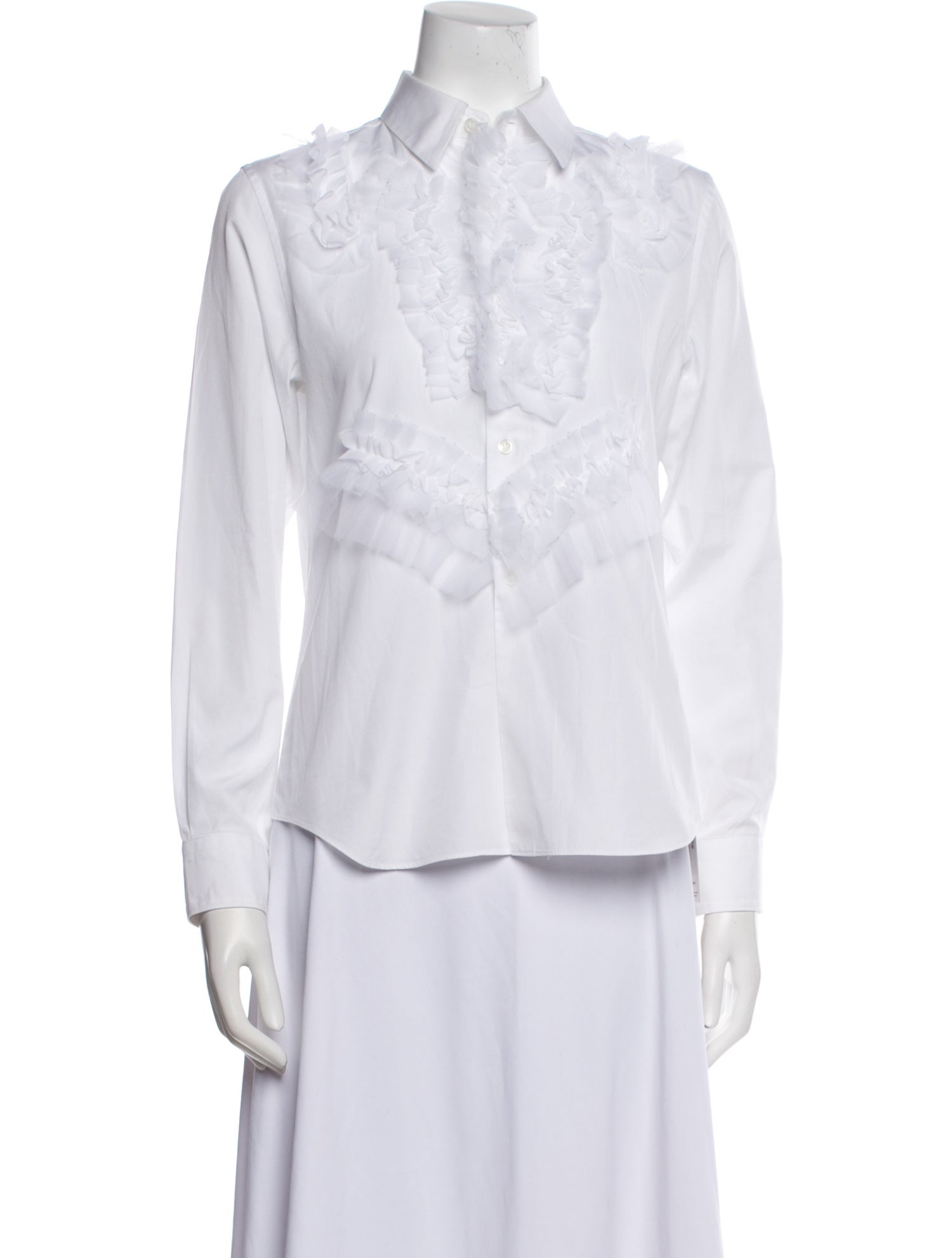 Comme des Garçons Long Sleeve Button-Up Top