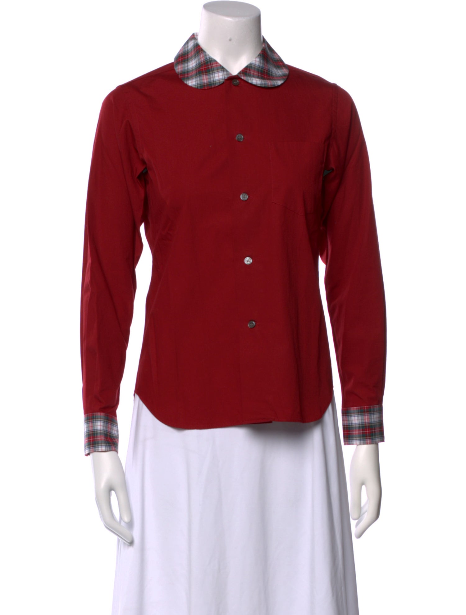 Comme des Garçons SHIRT Long Sleeve Button-Up Top