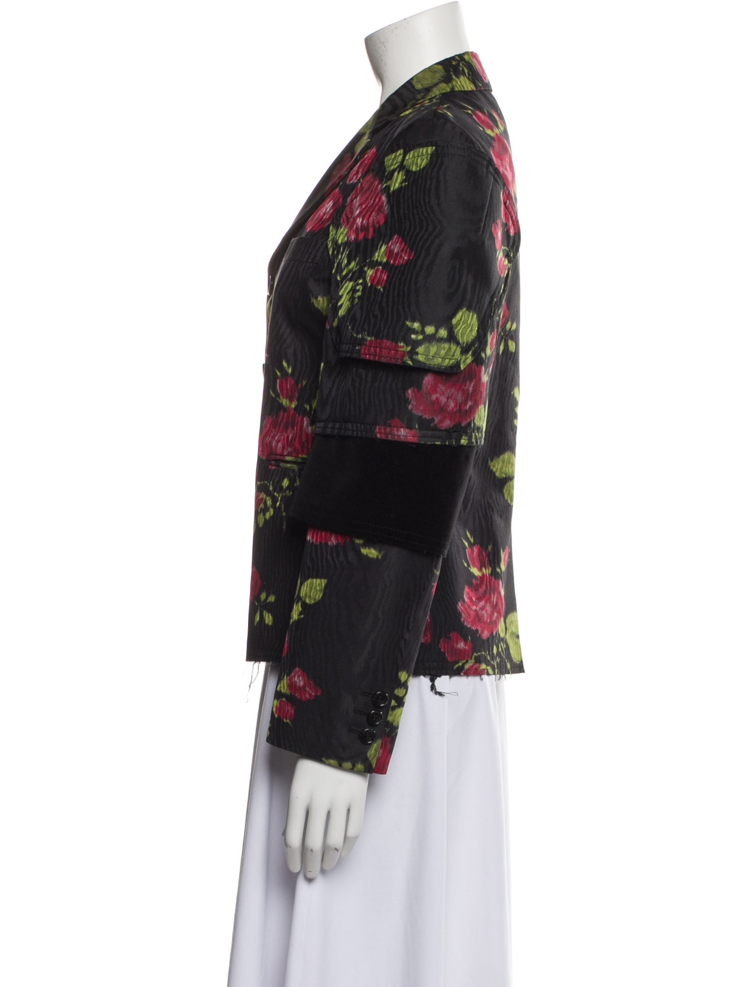 Comme des Garçons Floral Print Blazer