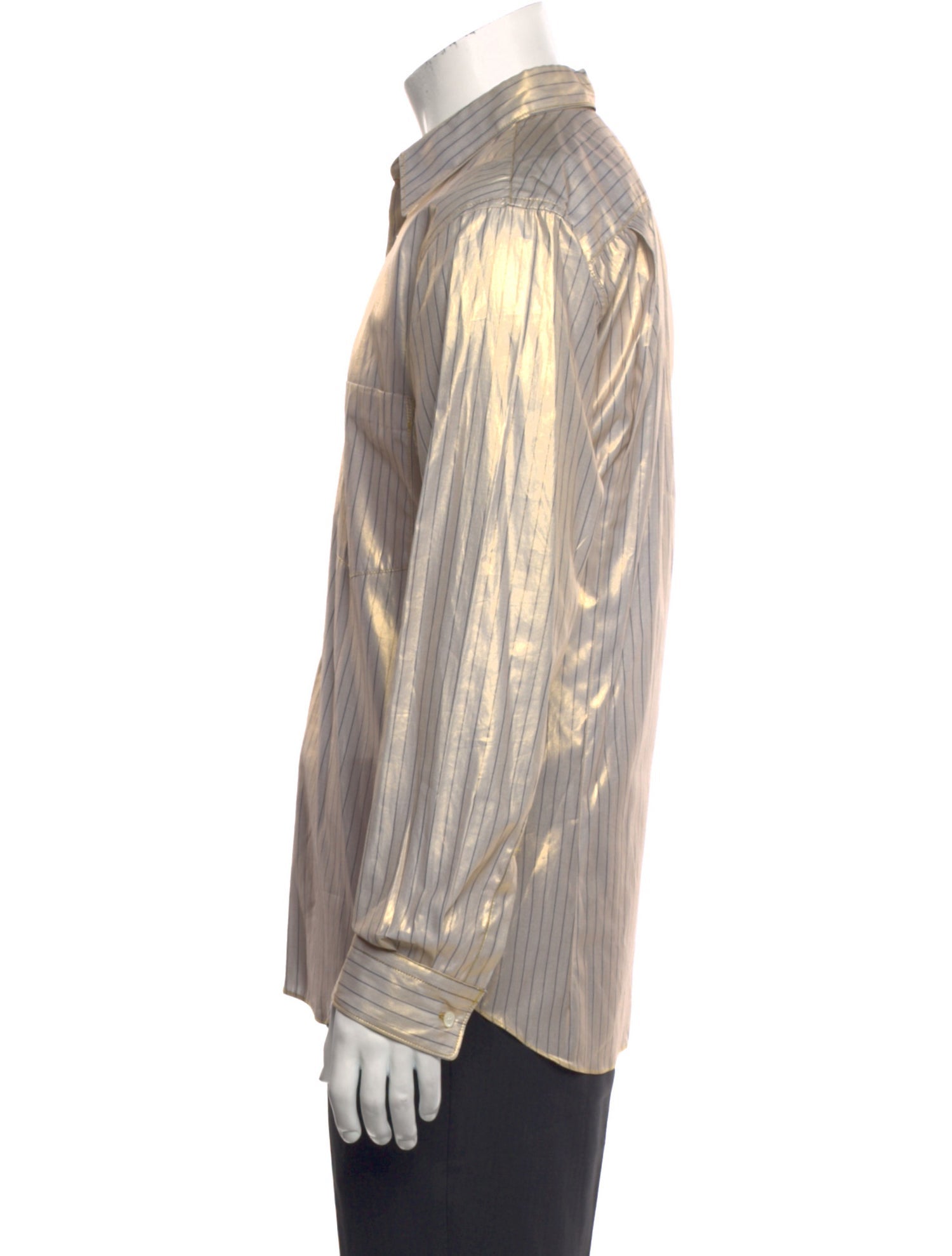 Comme des Garçons Striped Long Sleeve Dress Shirt