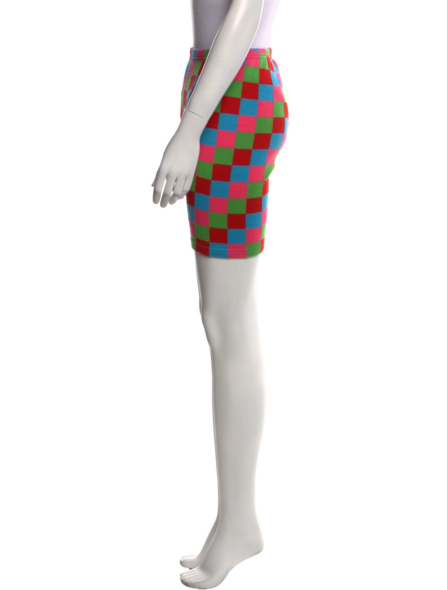 Comme des Garçons Plaid Print Mini Shorts