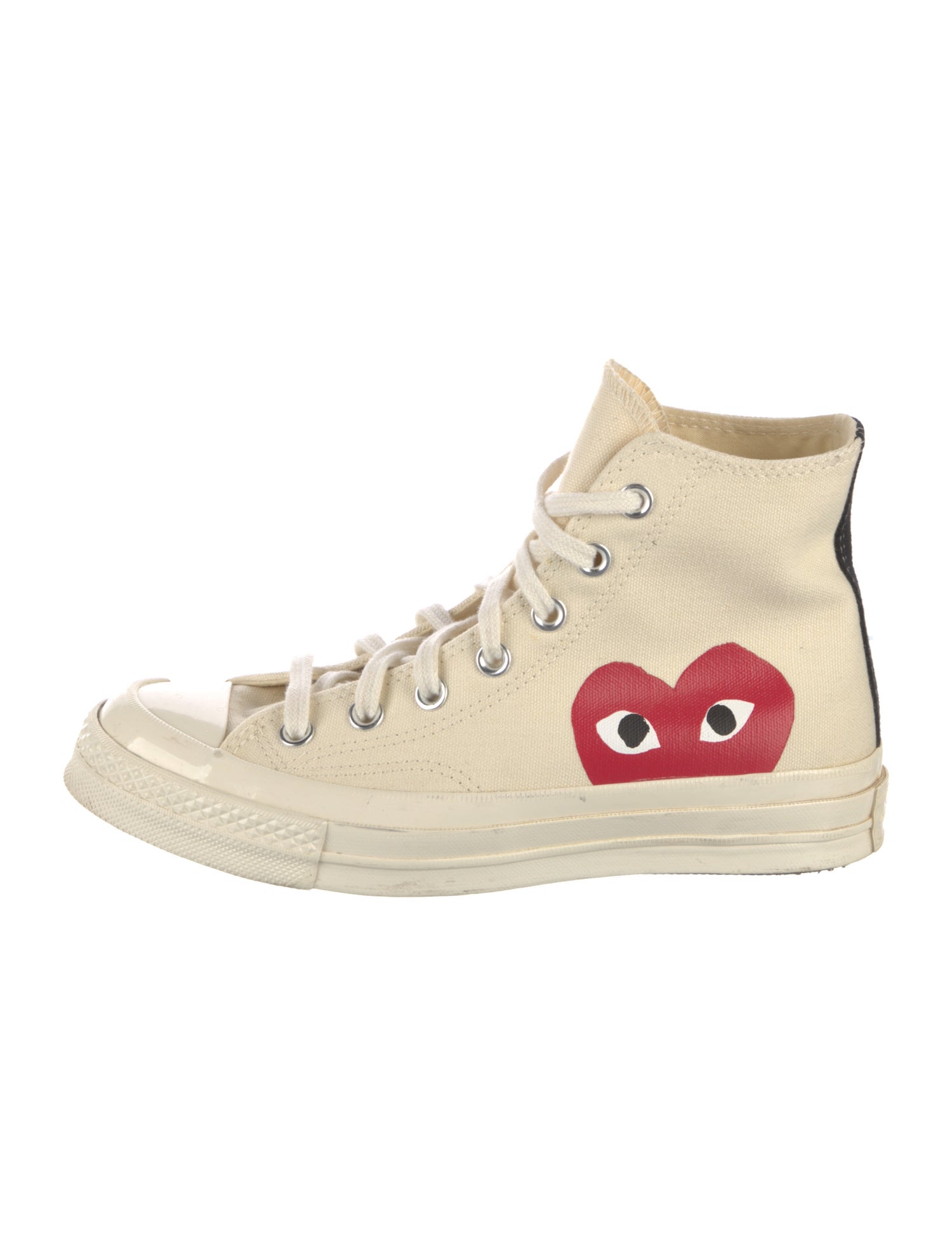 Comme des Garçons Play x Converse Canvas Colorblock Pattern Sneakers