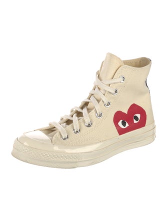 Comme des Garçons Play x Converse Canvas Colorblock Pattern Sneakers