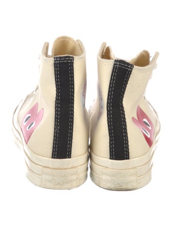 Comme des Garçons Play x Converse Canvas Colorblock Pattern Sneakers
