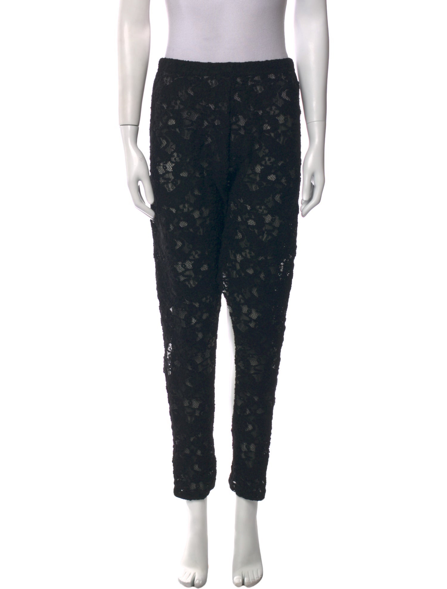 Comme des Garçons Lace Pattern Skinny Leg Pants