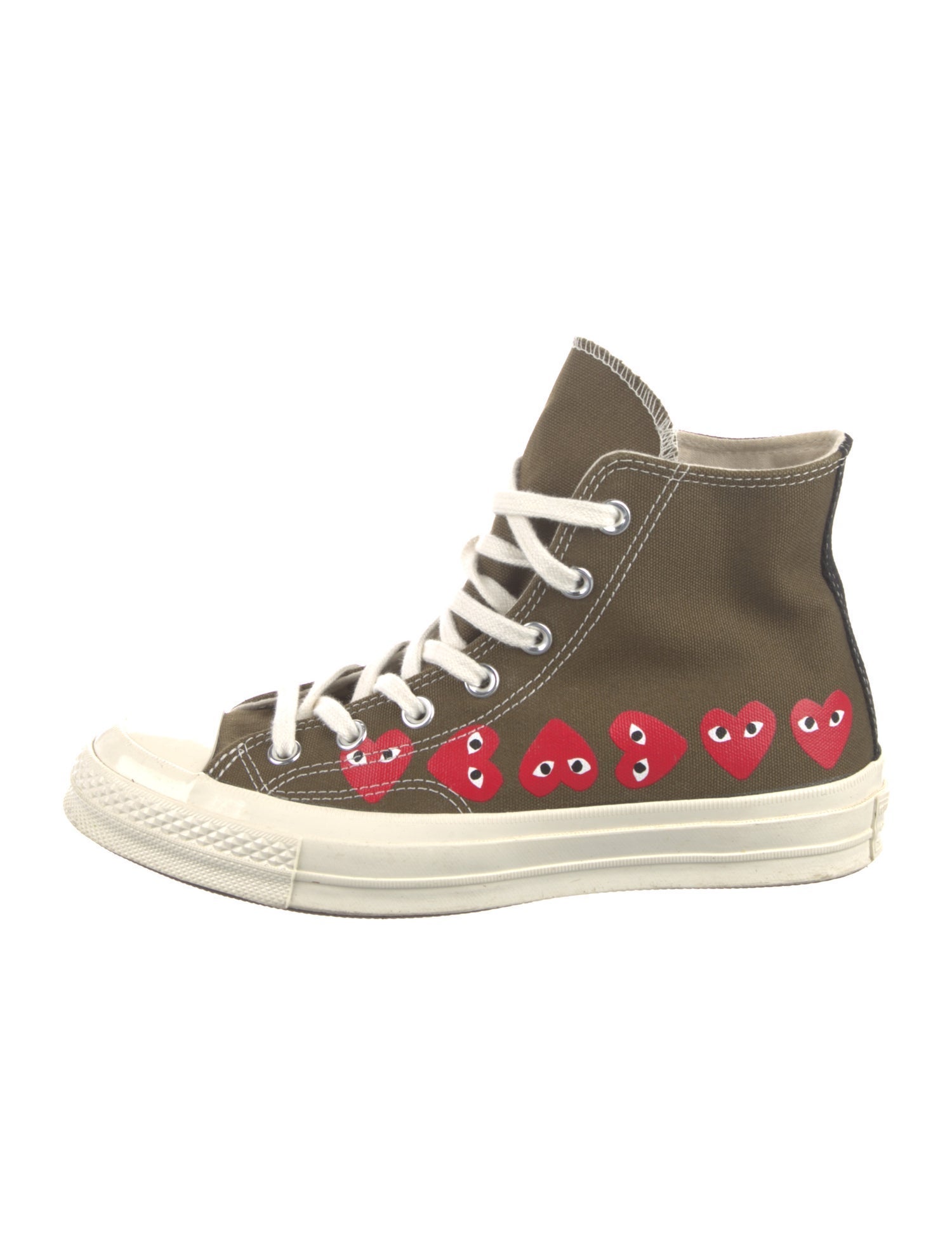 Comme des Garçons Canvas Printed Sneakers