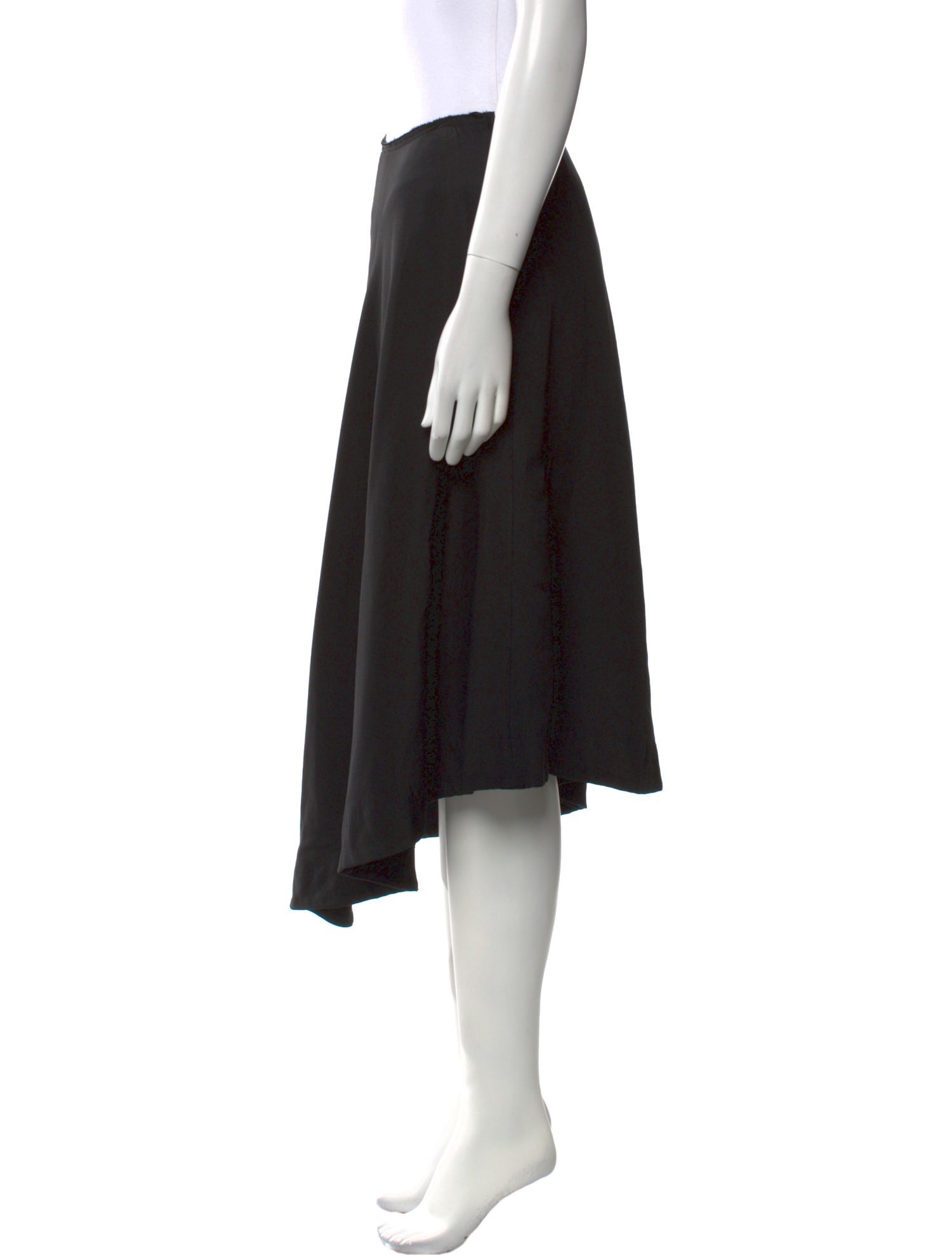Comme des Garçons Raw-Edge Trim Midi Length Skirt