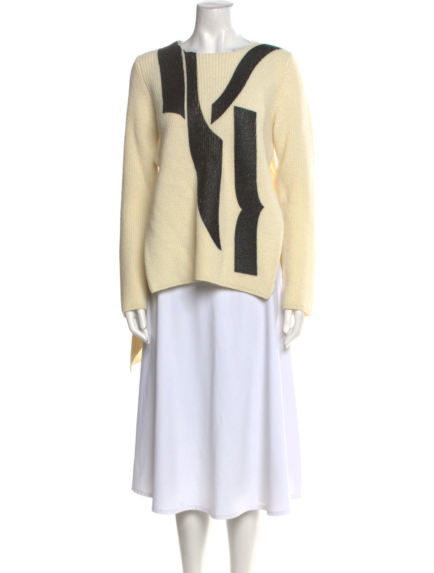 Comme des Garçons Wool Graphic Print Sweater w/ Tags