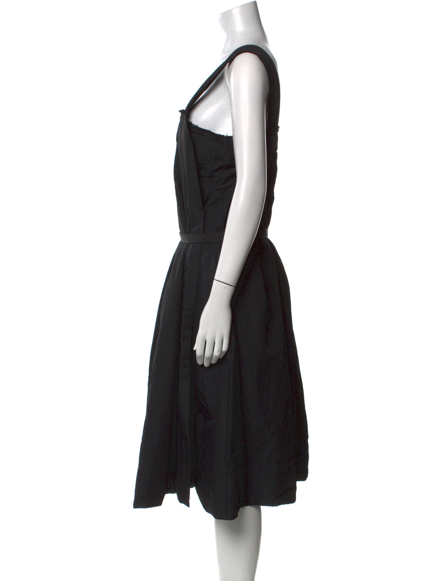 Comme des Garçons Square Neckline Midi Length Dress
