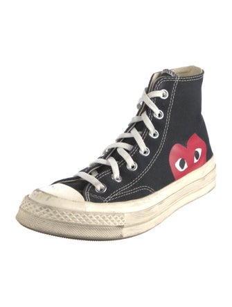 Comme des Garçons Play x Converse Canvas Printed Sneakers
