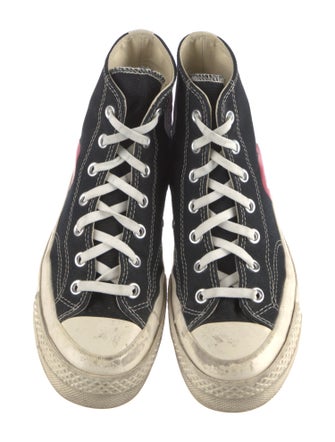 Comme des Garçons Play x Converse Canvas Printed Sneakers