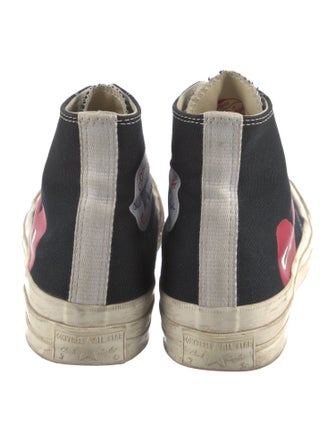 Comme des Garçons Play x Converse Canvas Printed Sneakers