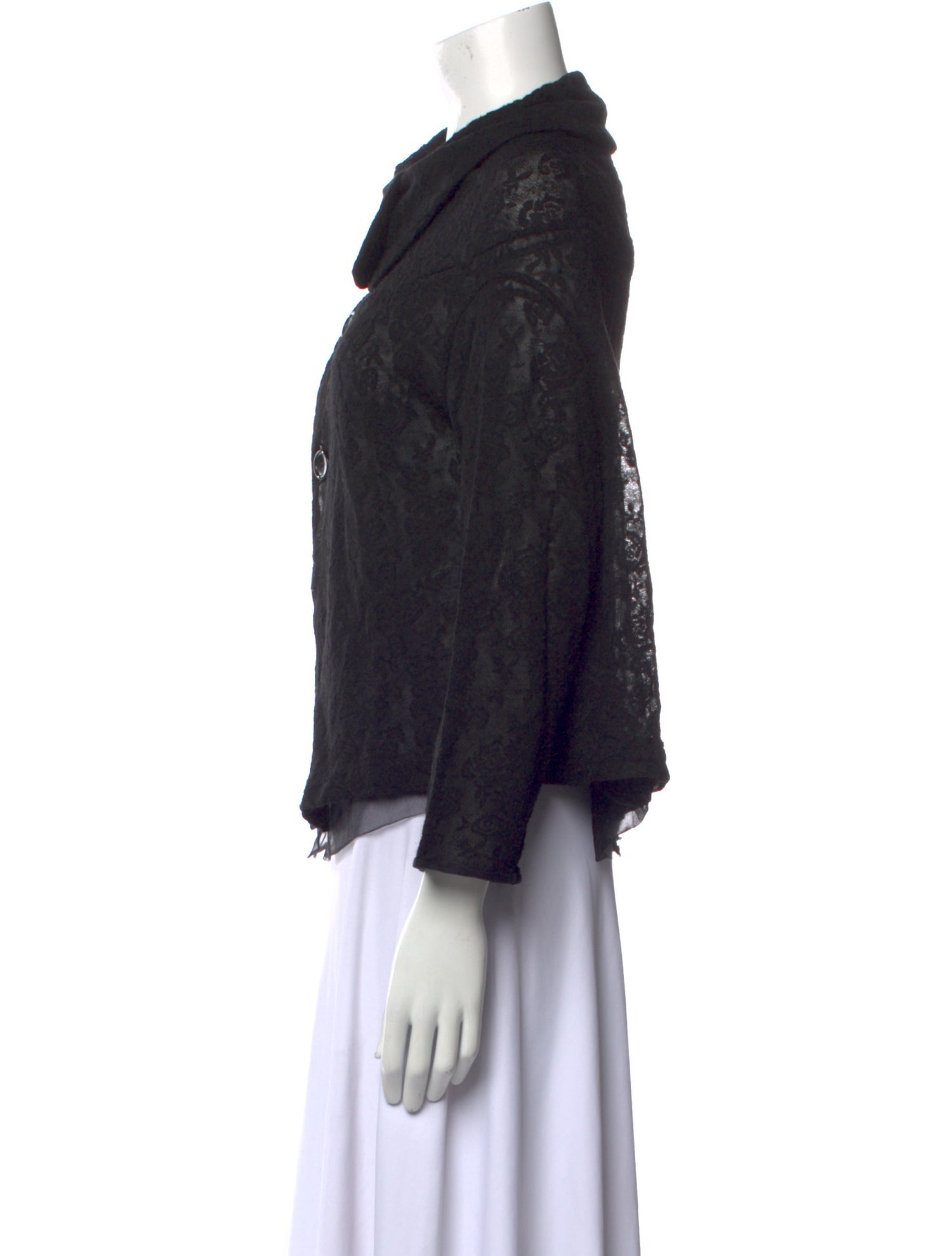 Comme des Garçons Wool Cowl Neck Blouse