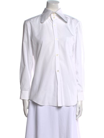 Comme des Garçons Long Sleeve Button-Up Top