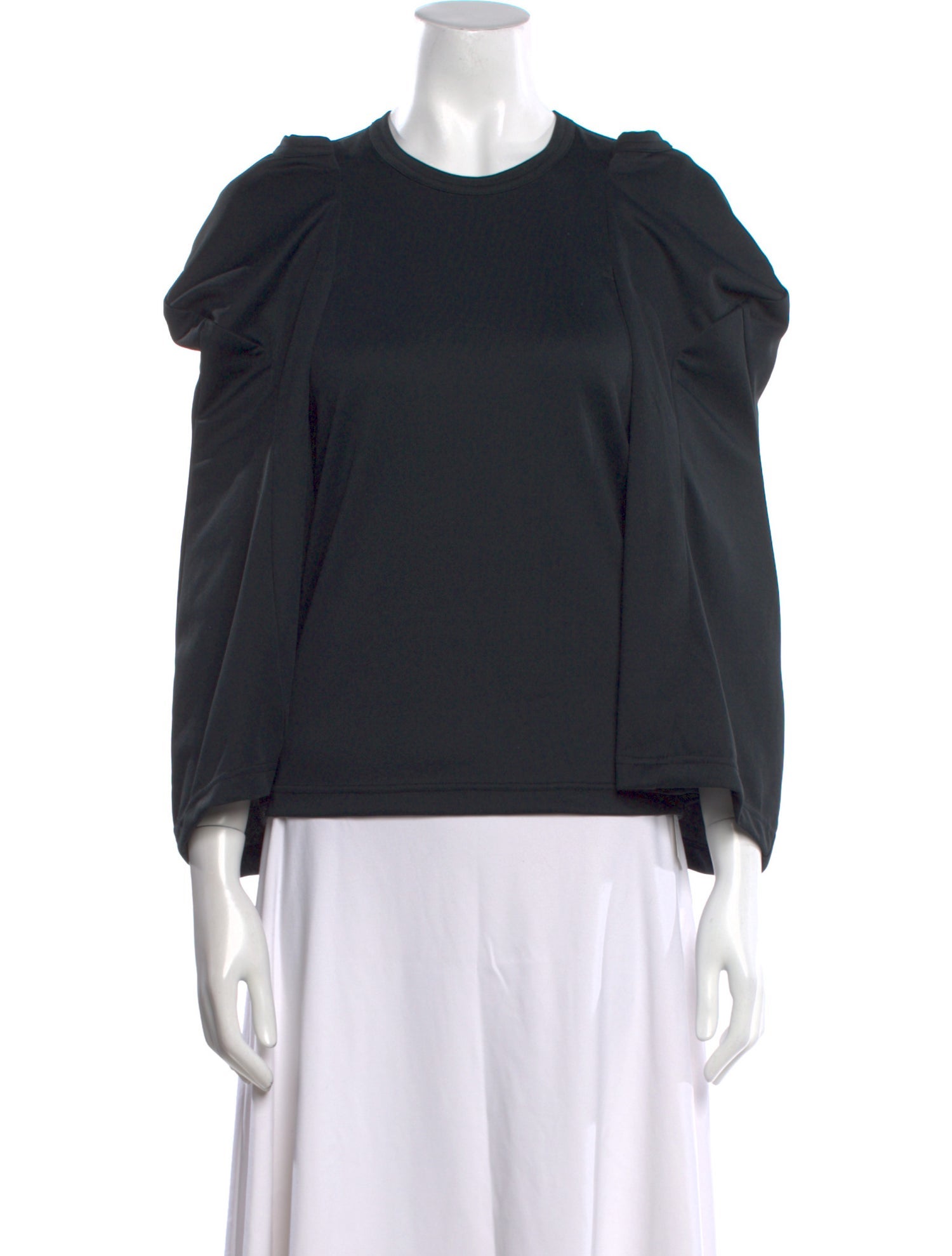 Comme des Garçons Crew Neck Three-Quarter Sleeve Sweatshirt