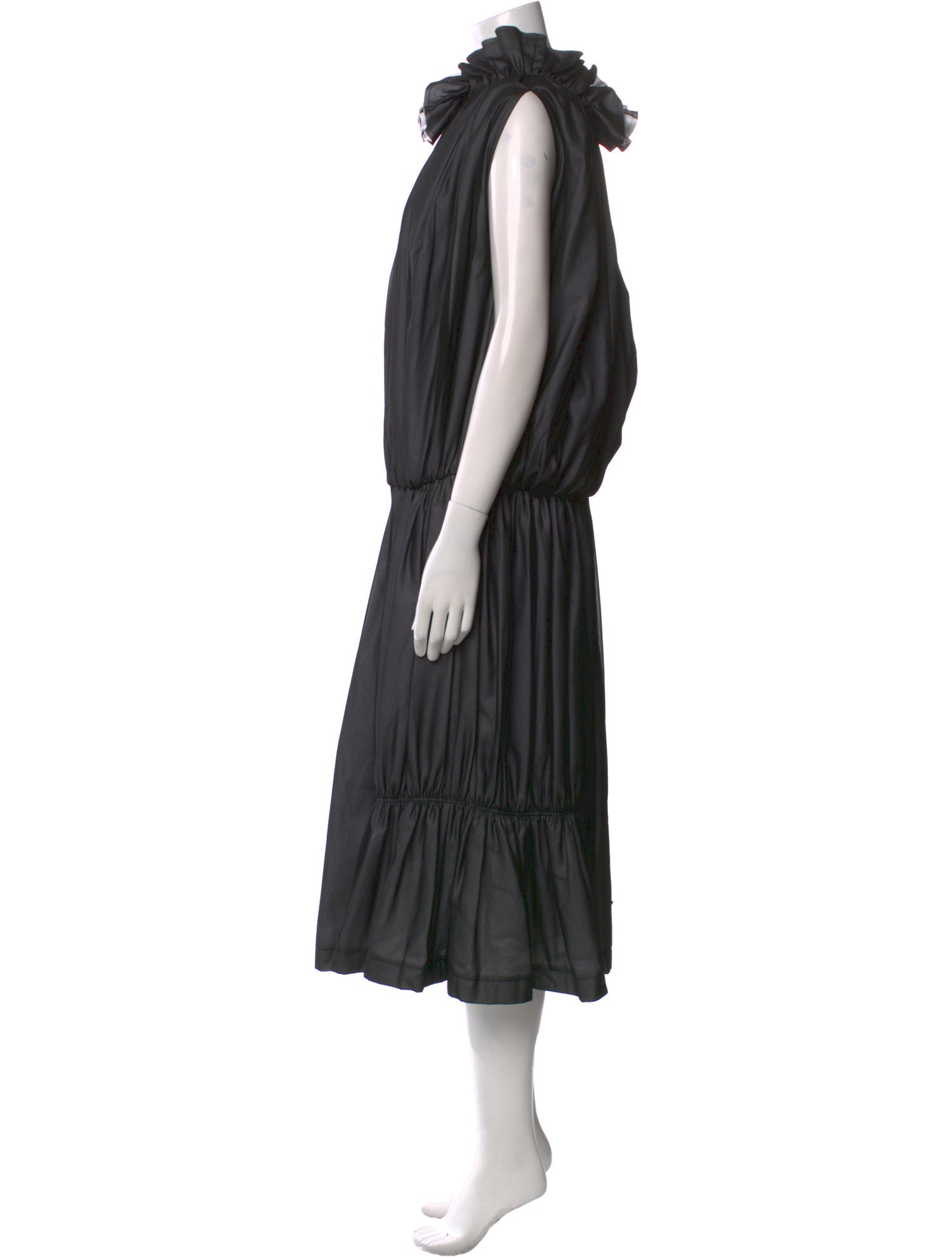 Comme des Garçons Mock Neck Long Dress
