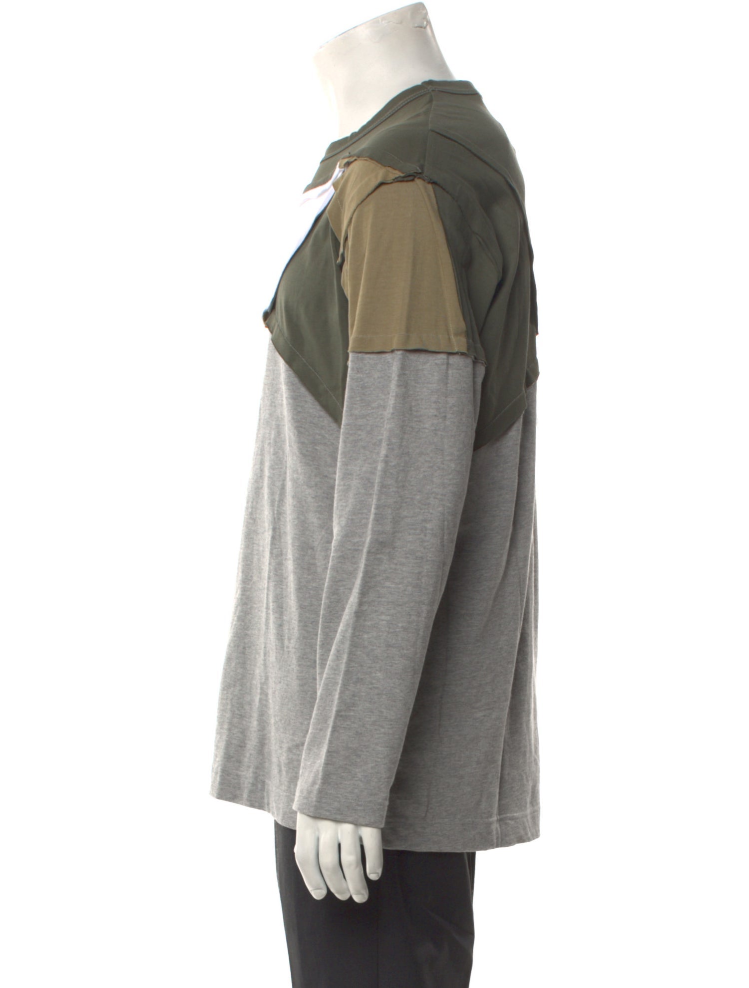 Comme des Garçons Play Colorblock Pattern Crew Neck T-Shirt w/ Tags