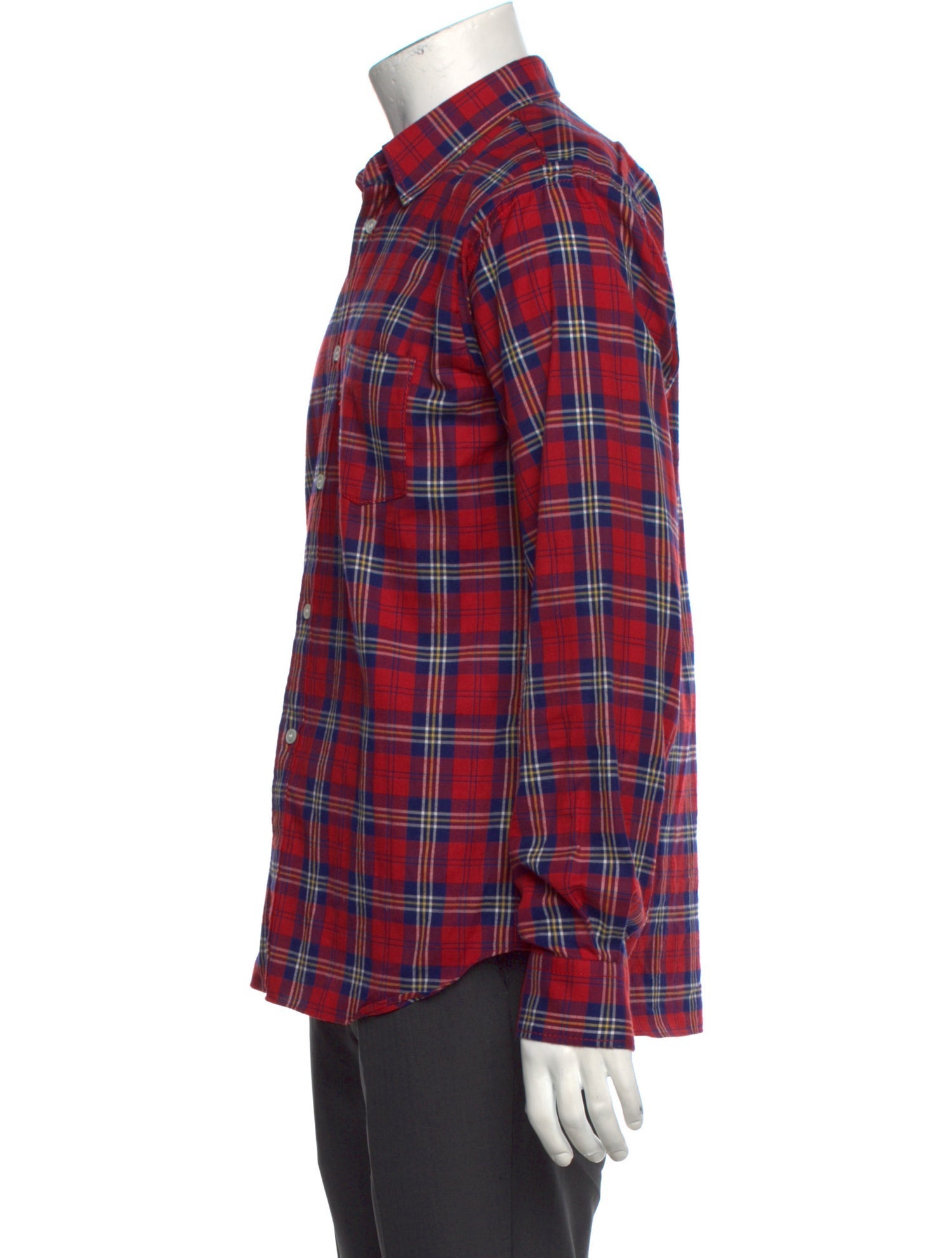 Comme des Garçons Plaid Print Long Sleeve Shirt