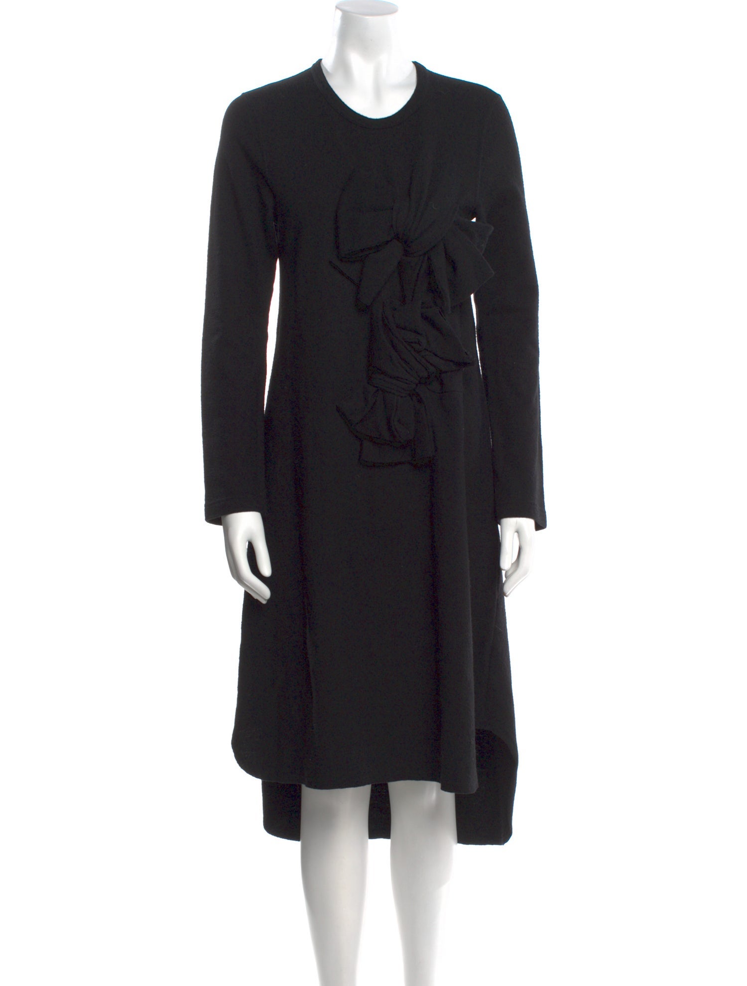 Comme des Garçons Crew Neck Midi Length Dress
