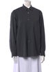 Comme des Garçons Wool Long Sleeve Button-Up Top