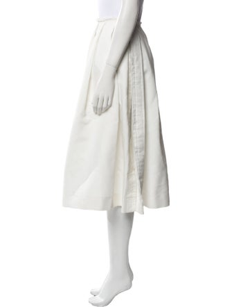 Comme des Garçons Raw-Edge Trim Midi Length Skirt