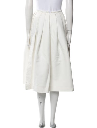 Comme des Garçons Raw-Edge Trim Midi Length Skirt