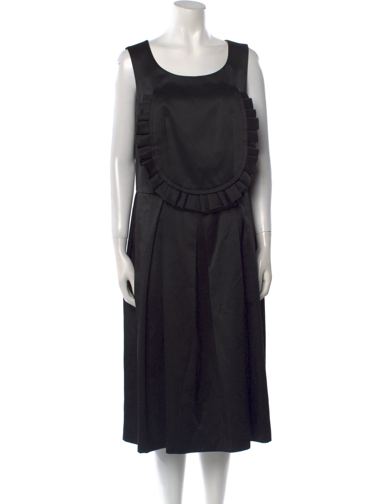 Comme des Garçons Scoop Neck Midi Length Dress