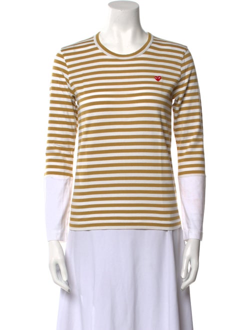 Comme des Garçons Striped Crew Neck T-Shirt