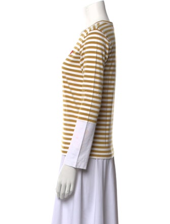 Comme des Garçons Striped Crew Neck T-Shirt