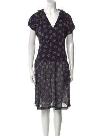 Comme des Garçons Silk Knee-Length Dress