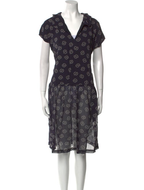 Comme des Garçons Silk Knee-Length Dress