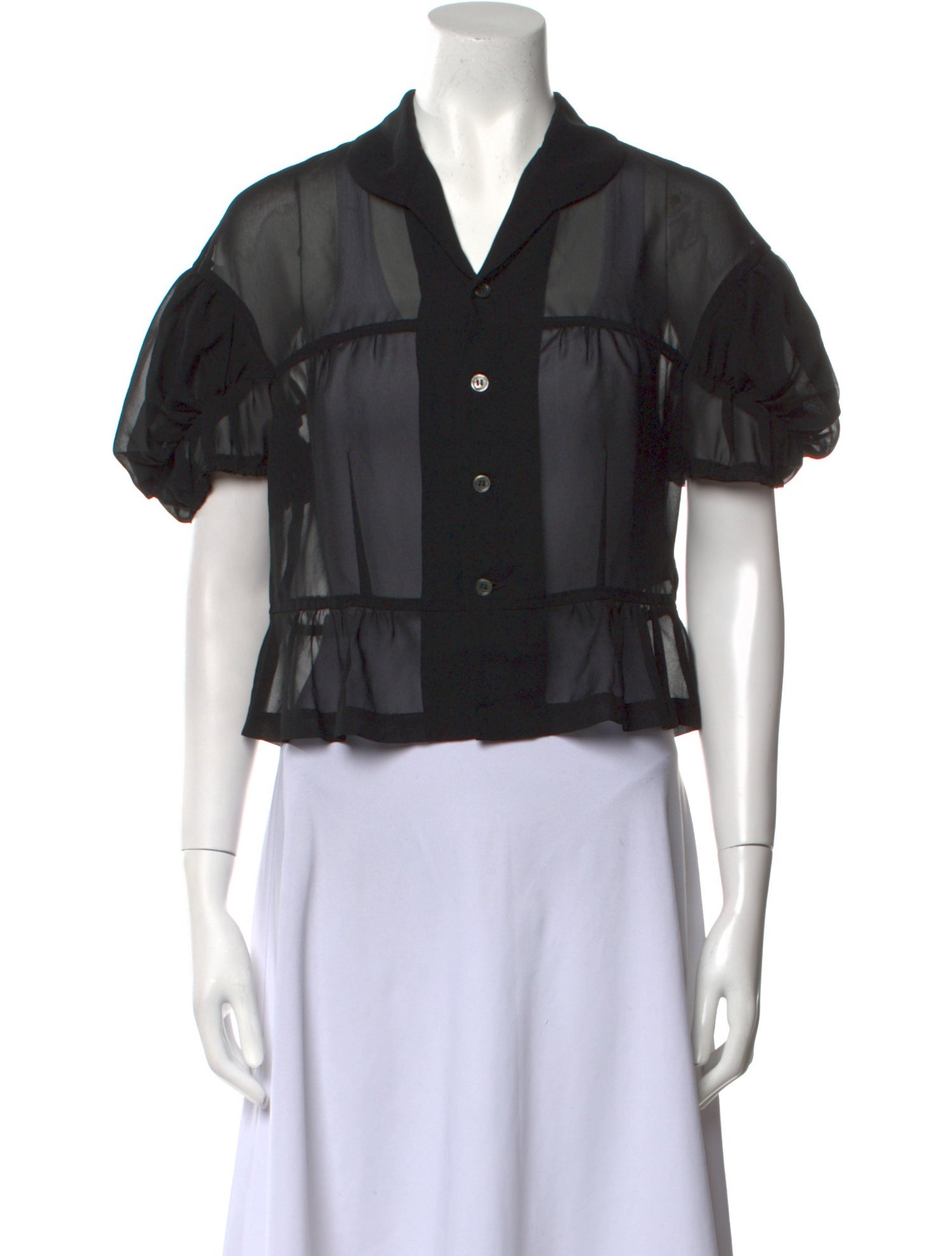 Comme des Garçons Short Sleeve Crop Top