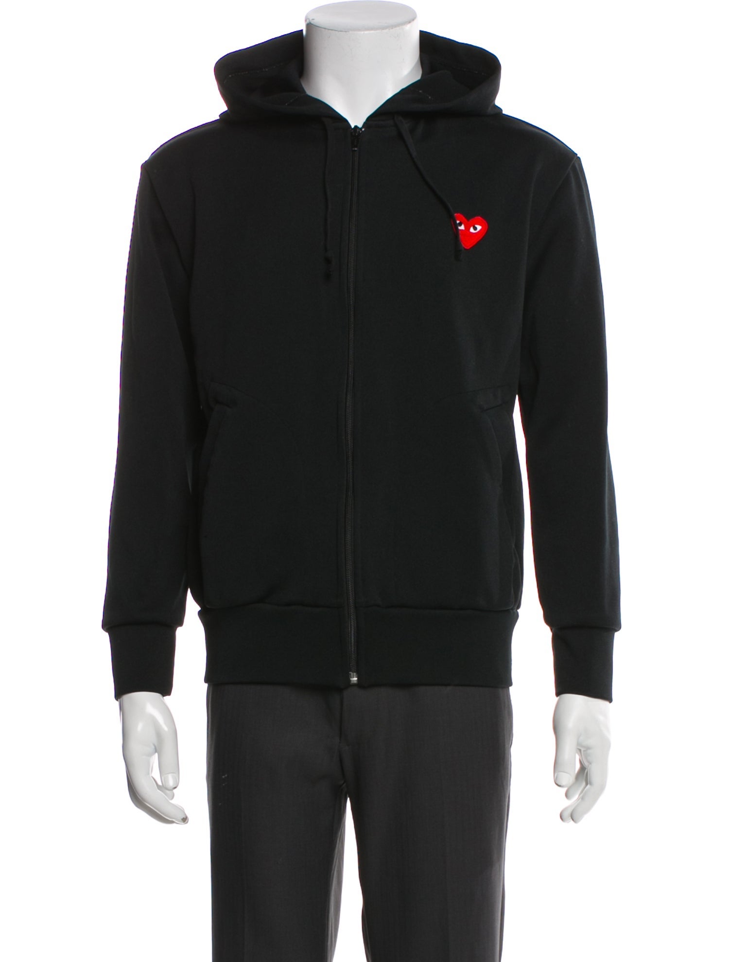 Comme des Garçons Play Crew Neck Long Sleeve Hoodie