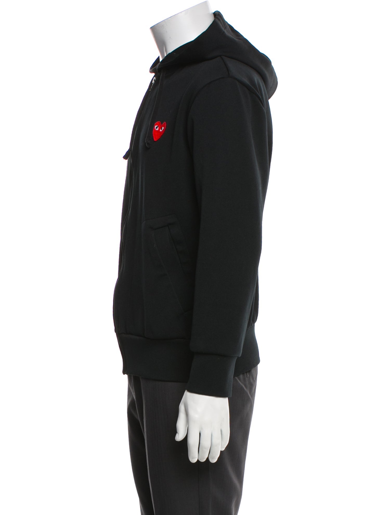 Comme des Garçons Play Crew Neck Long Sleeve Hoodie
