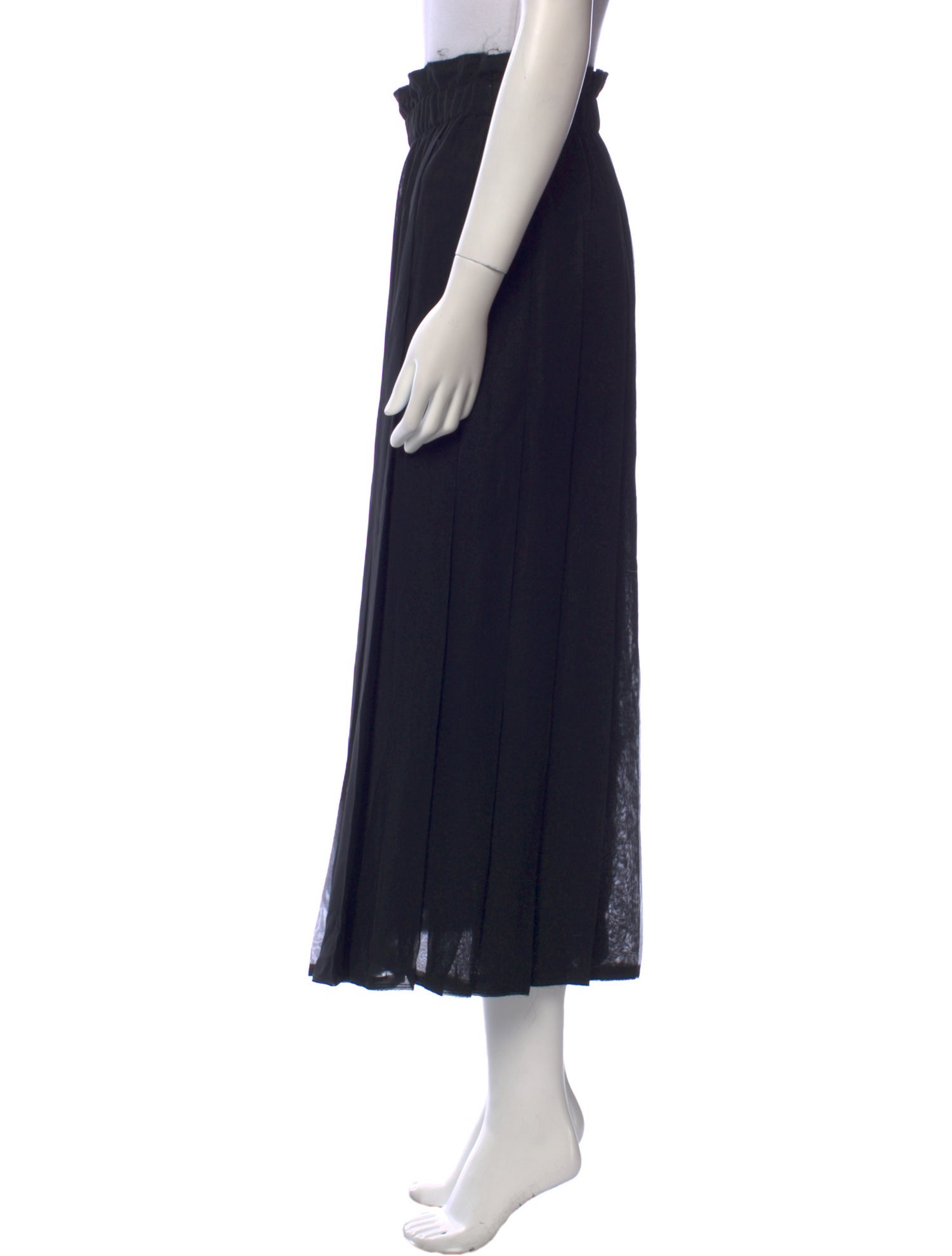 Comme des Garçons Raw-Edge Trim Midi Length Skirt