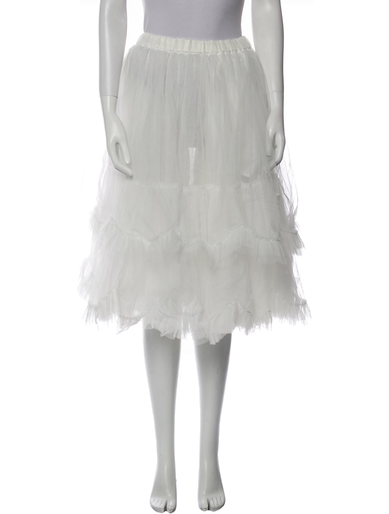 Comme des Garçons Girl Ruffle Embellishment Knee-Length Skirt w/ Tags