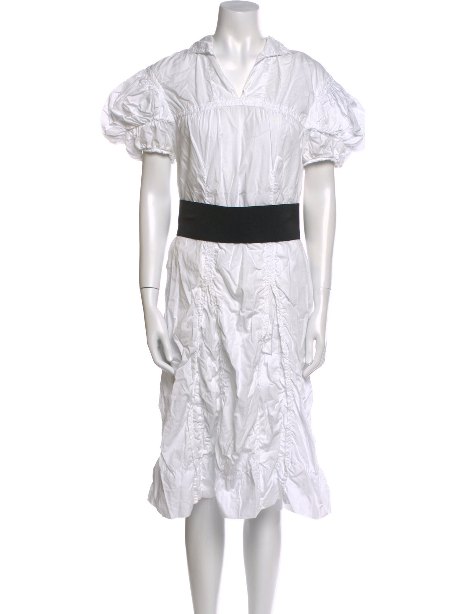 Comme des Garçons Striped Midi Length Dress