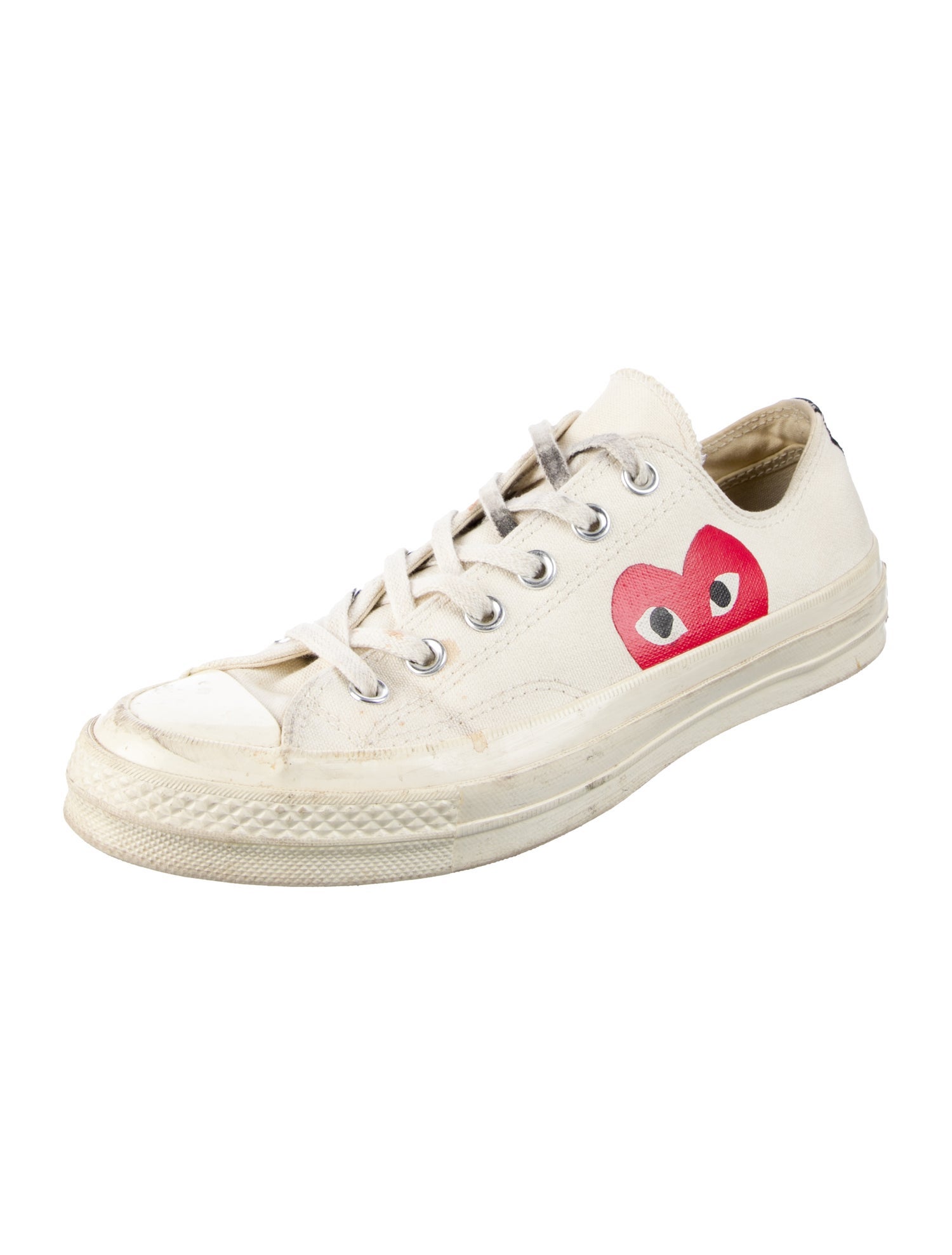 Comme des Garçons Canvas Graphic Print Sneakers